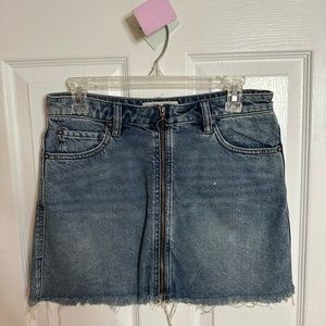 Free People Jean Skirt